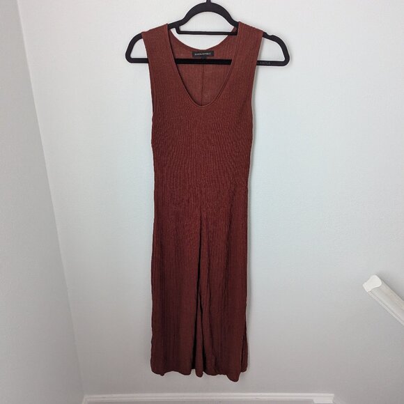 Banana Republic Burnt Red Sleeveless Maxi Dress, Small - Picture 1 of 5